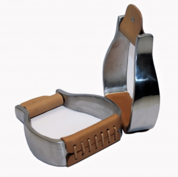 HYX Alu Steigbügel- Glatt - gerade - 1 1/2 ''