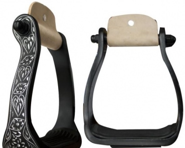 "SST" Alu Steigbügel - Show - CLEAR STONES - 175564