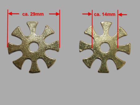 Sporenräder - Paarweise (2 Stück) - Durchmesser 29mm - 258432