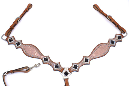 Brokatowy napierśnik pokazowy LpTrick / różowy