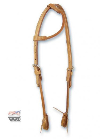 bridle wi oneear round / na jedno ucho / jasny brąz