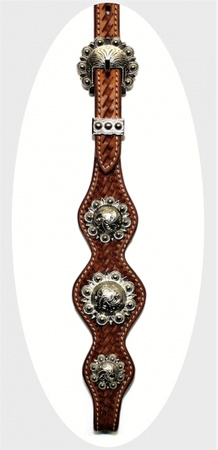 SN Tack Kopfstück - Doppeleinohr - Show - HS009