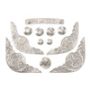 12 Piece Silver Saddle Set - #884