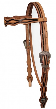 "EE Tack" Kopfstück - Stirnband - Show - S-2024