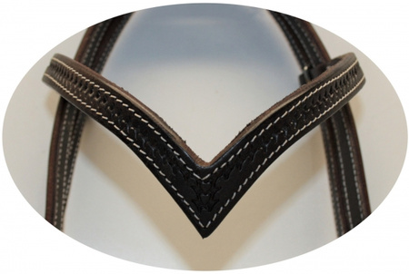 "SN Tack" Kopfstück - V-Stirnband - Show - HS192