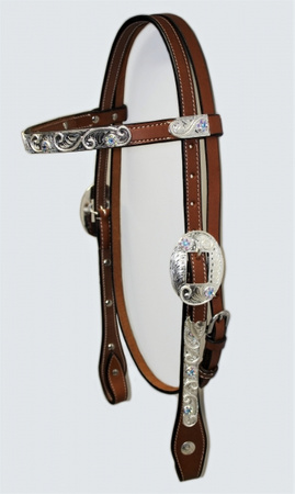 "EE Tack" Kopfstück - Stirnband - SHOW - Mittel - L127