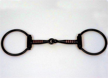 D - Ring Snaffle Bit - Sweet Iron - Copper Inlay - 5 '' oder 5,5 ''