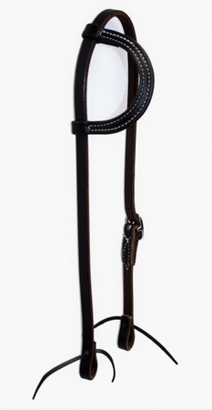 BCL Kopfstück Einohr - Oiled - Stitched - NP Hardware