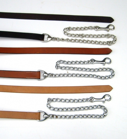 Führleine mit Kette für Showhalfter - HELL, MITTEL oder DUNKEL