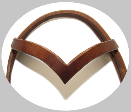 "EE Tack" Kopfstück - "V" Sirnband - Heavy Harness