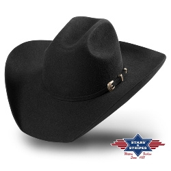 Klobouk Stars&Stripes WYOMING black