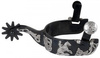 FG Spur - Black Steel Floral Reining Spur - #263130