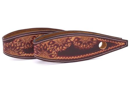 leather slobber bars do wodzy lptrick / motyw kwiatów