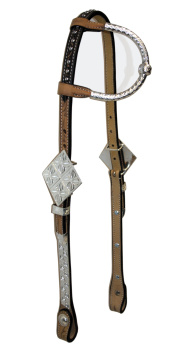 CE Classic Show Kopfstück - Sterling Silver Coated - 1 Ohr - AS6007