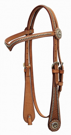 "EE Tack" Kopfstück - "V" Stirnband - SPOTS - 3 Farben