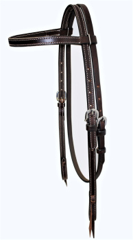 EE Tack Kopfstück - Stirnband - V-146 - DARK OILED