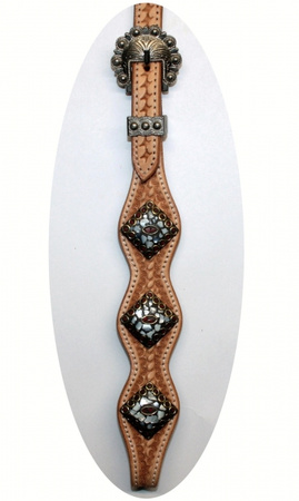 SN Tack Kopfstück - Stirnband - Show - HS018