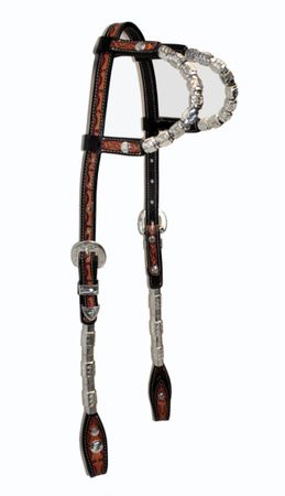 EE Tack Show Kopfstück - Doppeleinohr - N-1050