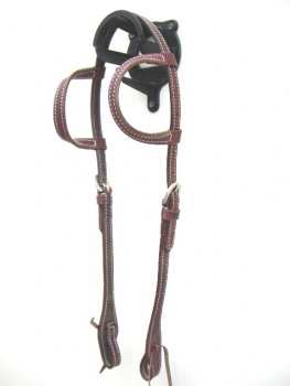EE Tack Kopfstück - Latigo Stitched - Doppeleinohr