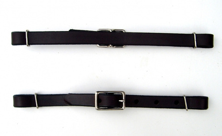 BCL Straight Leather Curb Strap – DARK OIL