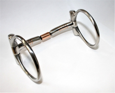 "KS" SS B. Allen D-Ring Snaffle – Copper Roller – (20443)