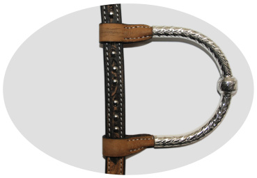 CE Classic Show Kopfstück - Sterling Silver Coated - 1 Ohr - AS6007