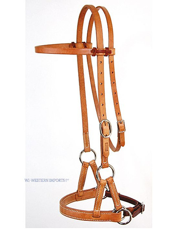 Sidepull PROFESSIONAL´S CHOICE D&S leather nose