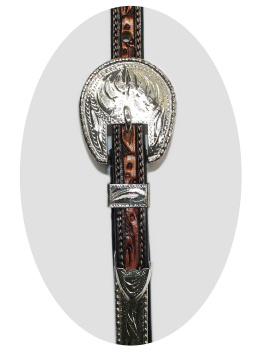 EE Tack Show Kopfstück - Doppeleinohr - N-1049