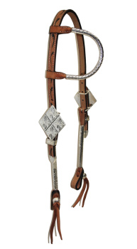 CE Classic Show Kopfstück - Sterling Silver Coated - 1 Ohr - AS6016