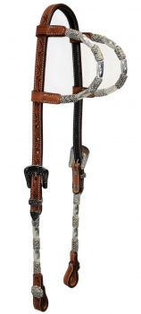 SN Tack Kopfstück - Doppeleinohr - Show - HS008