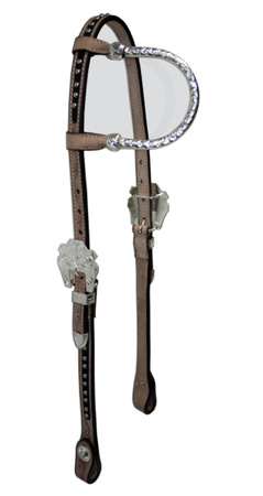 "CE Classic" Show Kopfstück - Sterling Silver Coated - 1 Ohr - AS6009