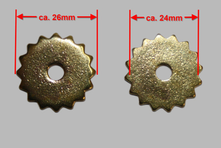 Sporenräder - Paarweise (2 Stück) - Durchmesser 26mm - 258406