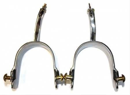 "KS" SS Engraved Cutting Spurs (35044M)