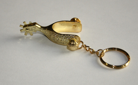 Schlüsselanhänger- Mini-Sporen - GOLD