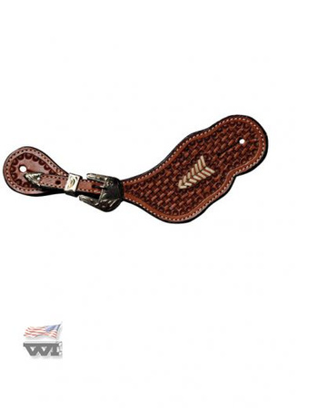 Řemínky do ostróg WI Spursstrap / splot koszykowy