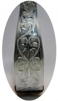 "HYX"  Alu Steigbügel - graviert / gerade - 254-540