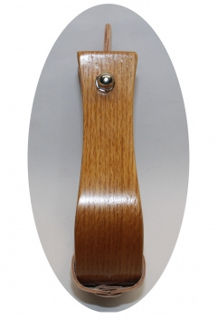 HYX Holzbügel - Standard - lackiert - Flat Bottom 1 1/2 ''