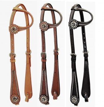 EE Tack Kopfstück - Einohr - SPOTS - 3 Farben