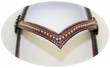 "EE Tack" Kopfstück - "V" Stirnband - SPOTS - 3 Farben