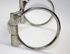 "KS" SS B. Allen D-Ring Snaffle – SS Roller   - 5 '' oder 5,5 '' Breite (20441)