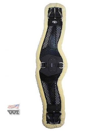 Popręg PROFESSIONAL'S CHOICE contoured ventech cinch / z futerkiem