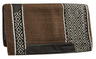 saddle pad diamond design / brown
