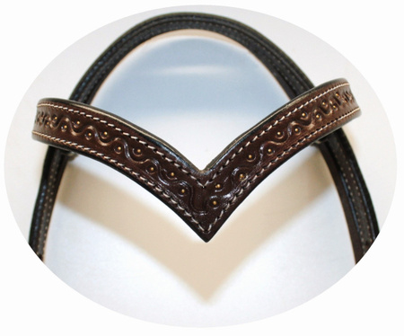 "EE Tack" Show Kopfstück - "V" Stirnband - N-1010