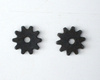 Sporenräder - Black Iron - Paarweise (2 Stück) - Durchmesser 22 mm