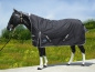 "TOUGH HORSE" - Regen Winterdecke - HALF NECK - 1200D - 300g filling - SCHWARZ - Größen 74´´(125cm) bis 80´´ (155cm)