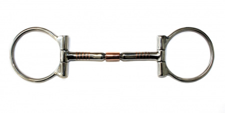 "KS" SS B. Allen D-Ring Snaffle – Copper Roller – (20443)