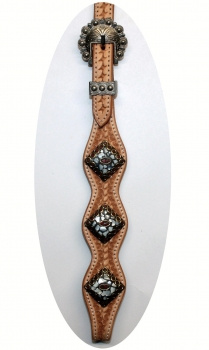 SN Tack Kopfstück - Stirnband - Show - HS018