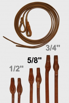 "EE Tack" - Quick Change Herman Oak Leder Harness Zügel - 5/8 ''