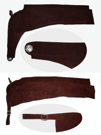 Chaps - ohne Fransen - gerader Schnitt - BRAUN - XS bis XL