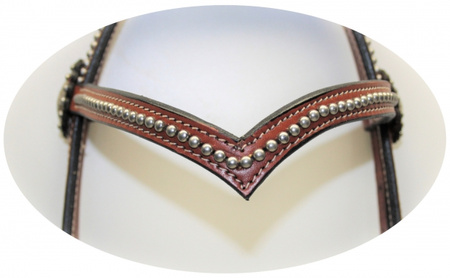 "EE Tack" Kopfstück - "V" Stirnband - SPOTS - 3 Farben